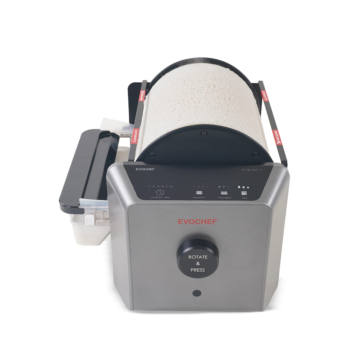 Automatic Commercial Dosa Maker for Restaurant & Hotels Ec Flip Master By EvoChef (Dark Grey)